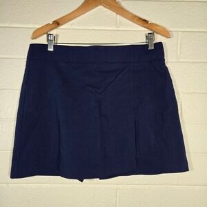 Rafaella Stretch Skort Large Active Golf Tennis Skirt Solid Preppy Modest Staple